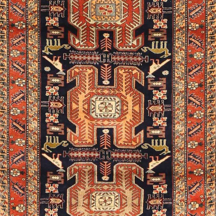 Traditional Saffron Red Persian Rug, tr4228
