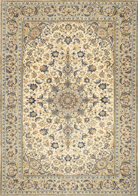 Machine Washable Traditional Dark Almond Brown Rug, wshtr422