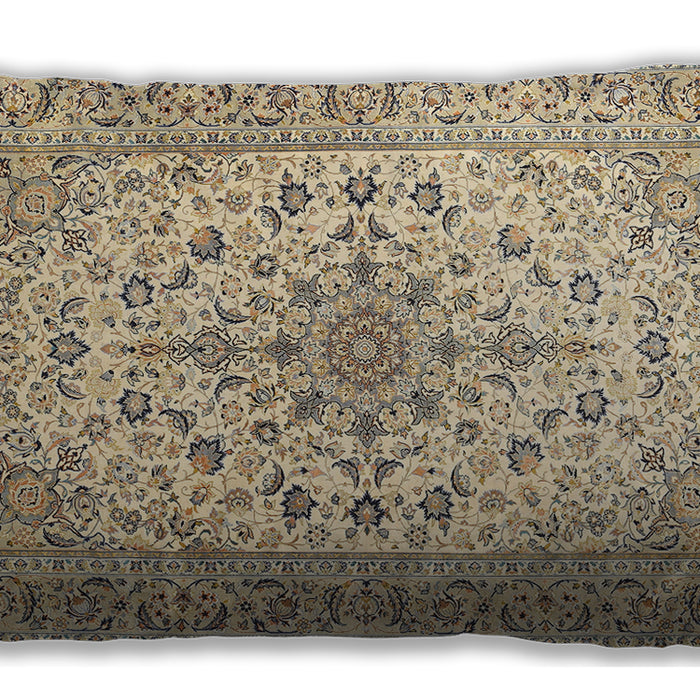 Traditional Classic Rectangular Dark Almond Brown Lumbar Throw Pillow, 13 inch by 19 inch, lbtr422