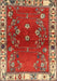 Machine Washable Traditional Red Rug, wshtr4230