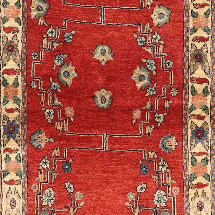 Machine Washable Traditional Red Rug, wshtr4230