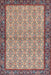 Machine Washable Traditional Sepia Brown Rug, wshtr4231