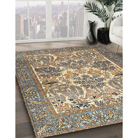 Traditional Brown Animal Rug, tr4232