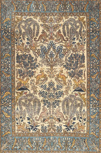 Machine Washable Traditional Brown Rug, wshtr4232