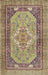 Machine Washable Traditional Sienna Brown Rug, wshtr4233