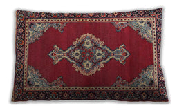 Traditional Classic Rectangular Dark Almond Brown Lumbar Throw Pillow, 13 inch by 19 inch, lbtr4234
