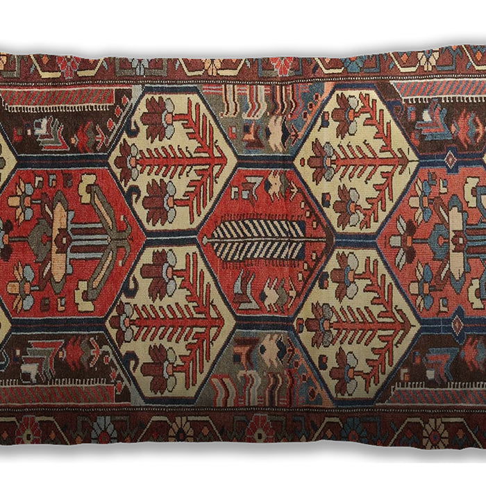 Traditional Classic Rectangular Tomato Red Lumbar Throw Pillow, 13 inch by 19 inch, lbtr4235