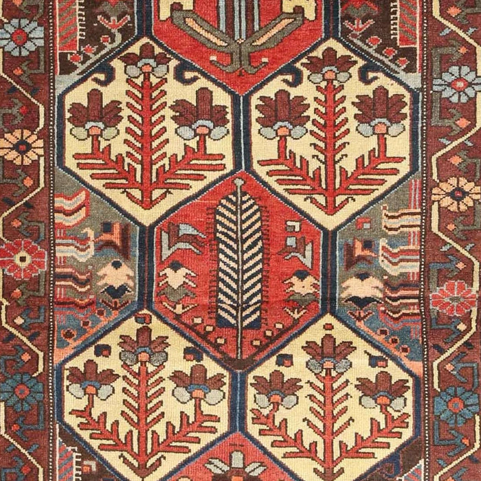 Machine Washable Traditional Tomato Red Rug, wshtr4235