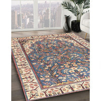 Traditional Tan Brown Animal Rug, tr4236