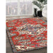 Traditional Camel Brown Persian Rug in Family Room, tr4237
