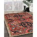 Machine Washable Traditional Saffron Red Rug in a Family Room, wshtr4239