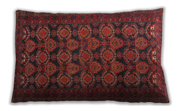 Traditional Classic Rectangular Chestnut Brown Lumbar Throw Pillow, 13 inch by 19 inch, lbtr4240