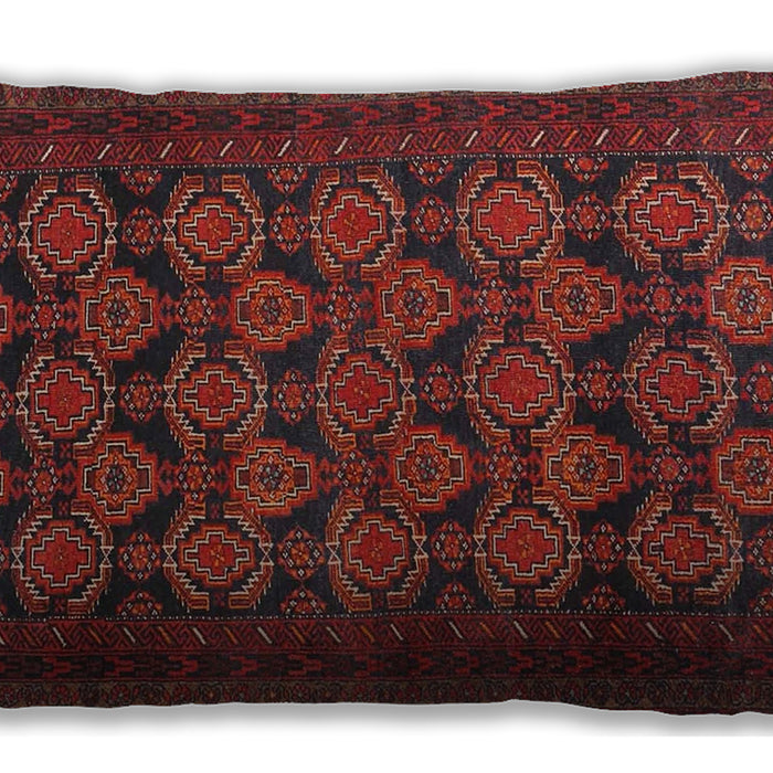 Traditional Classic Rectangular Chestnut Brown Lumbar Throw Pillow, 13 inch by 19 inch, lbtr4240