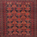 Square Traditional Chestnut Brown Persian Rug, tr4240