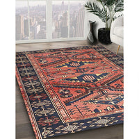 Traditional Orange Salmon Pink Persian Rug, tr4241