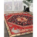 Traditional Sunrise Orange Persian Rug in Family Room, tr4242