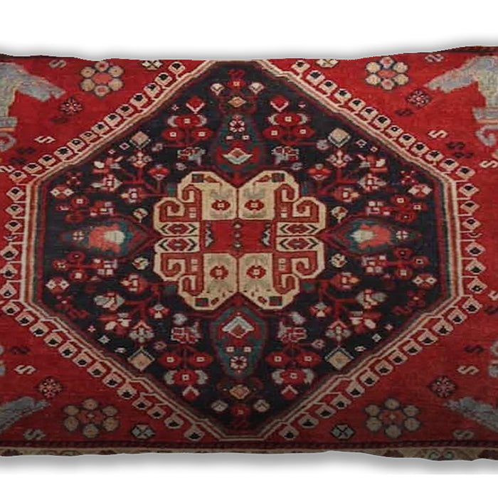 Traditional Classic Rectangular Sunrise Orange Lumbar Throw Pillow, 13 inch by 19 inch, lbtr4242