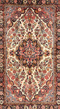 Machine Washable Traditional Saffron Red Rug, wshtr4245