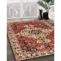 Traditional Saffron Red Persian Rug, tr4246