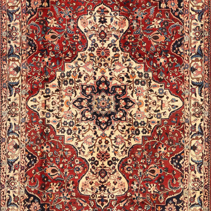 Traditional Saffron Red Persian Rug, tr4246