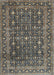 Machine Washable Traditional Sand Brown Rug, wshtr4247