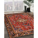Machine Washable Traditional Rust Pink Rug in a Family Room, wshtr4248