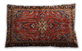 Traditional Classic Rectangular Rust Pink Lumbar Throw Pillow, 13 inch by 19 inch, lbtr4248