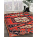 Machine Washable Traditional Rust Pink Rug in a Family Room, wshtr4249
