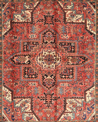 Machine Washable Traditional Sunrise Orange Rug, wshtr4250