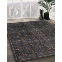 Traditional Carbon Gray Persian Rug, tr4252