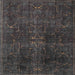 Square Traditional Carbon Gray Persian Rug, tr4252