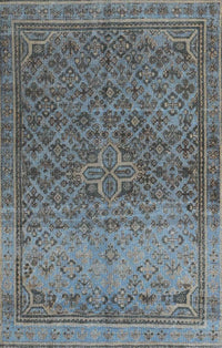 Machine Washable Traditional Silver Gray Rug, wshtr4253