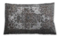 Traditional Classic Rectangular Dark Gray Lumbar Throw Pillow, 13 inch by 19 inch, lbtr4255