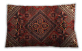 Traditional Classic Rectangular Crimson Red Lumbar Throw Pillow, 13 inch by 19 inch, lbtr4256