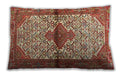 Traditional Classic Rectangular Red Lumbar Throw Pillow, 13 inch by 19 inch, lbtr4257