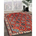 Machine Washable Traditional Orange Salmon Pink Rug in a Family Room, wshtr4258