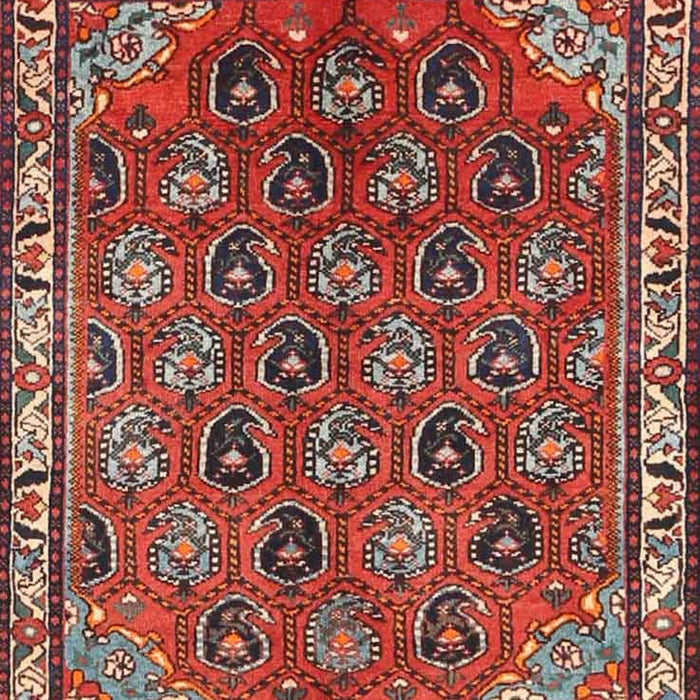 Traditional Orange Salmon Pink Persian Rug, tr4258