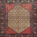 Square Traditional Orange Salmon Pink Persian Rug, tr425