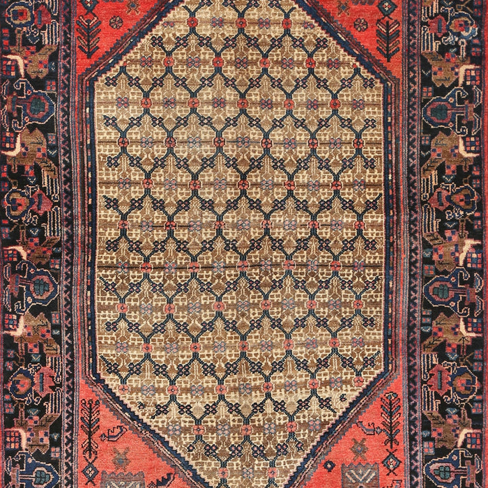 Traditional Orange Salmon Pink Persian Rug, tr425