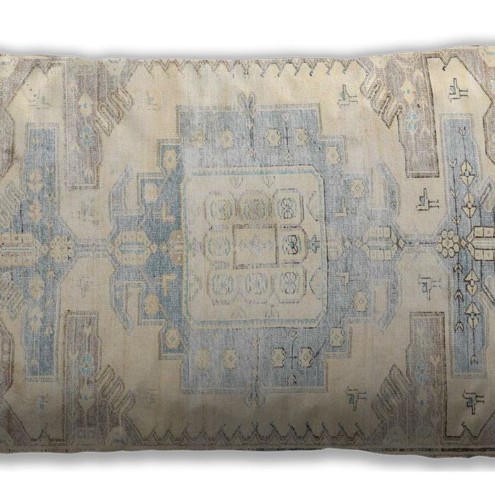 Traditional Classic Rectangular Tan Brown Lumbar Throw Pillow, 13 inch by 19 inch, lbtr4260