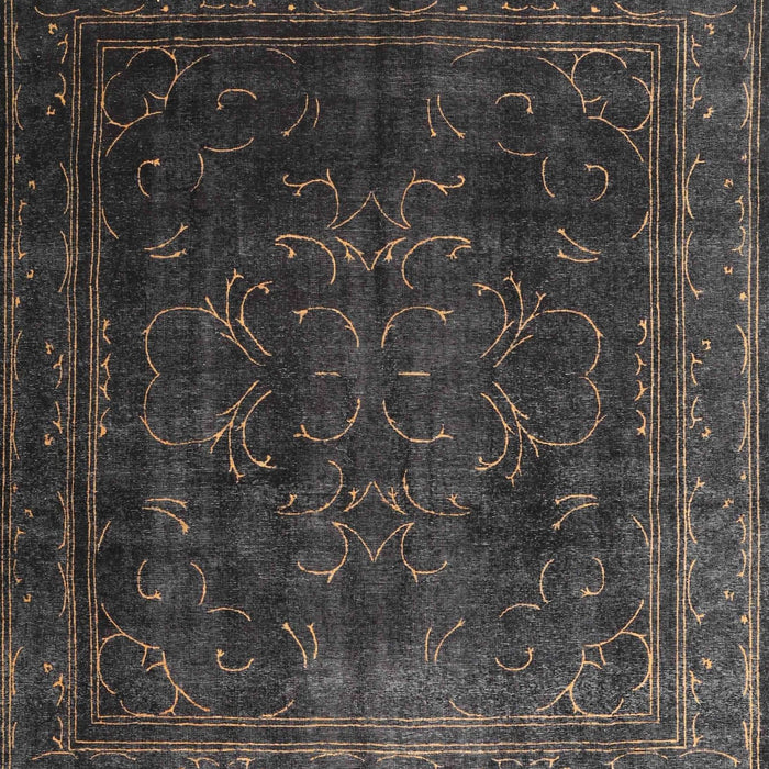 Traditional Charcoal Black Persian Rug, tr4262