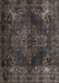 Traditional Charcoal Black Persian Rug, tr4263