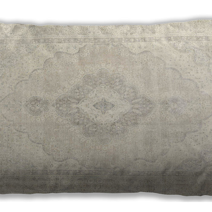 Traditional Classic Rectangular Tan Brown Lumbar Throw Pillow, 13 inch by 19 inch, lbtr4265
