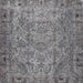 Square Traditional Dark Gray Persian Rug, tr4266