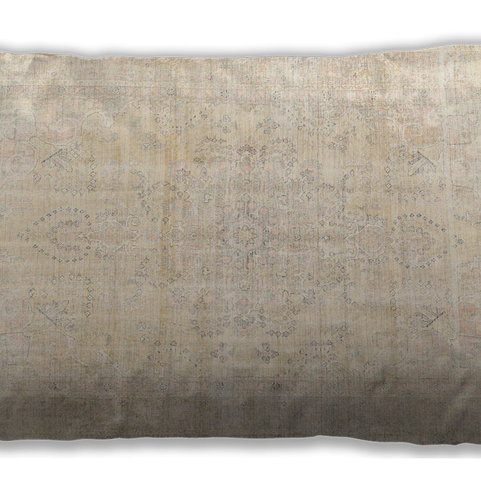 Traditional Classic Rectangular Brown Lumbar Throw Pillow, 13 inch by 19 inch, lbtr4267
