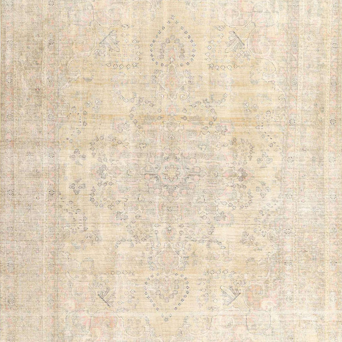 Machine Washable Traditional Brown Rug, wshtr4267