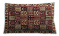 Traditional Classic Rectangular Saffron Red Lumbar Throw Pillow, 13 inch by 19 inch, lbtr426