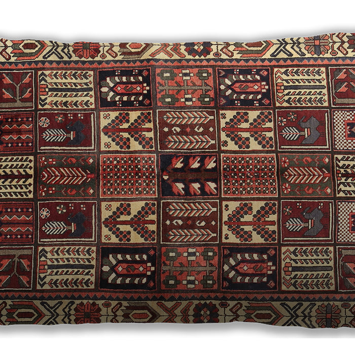 Traditional Classic Rectangular Saffron Red Lumbar Throw Pillow, 13 inch by 19 inch, lbtr426