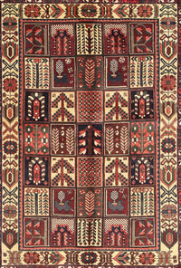 Machine Washable Traditional Saffron Red Rug, wshtr426