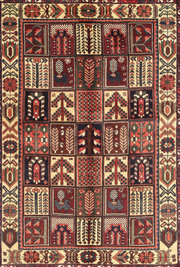 Machine Washable Traditional Saffron Red Rug, wshtr426